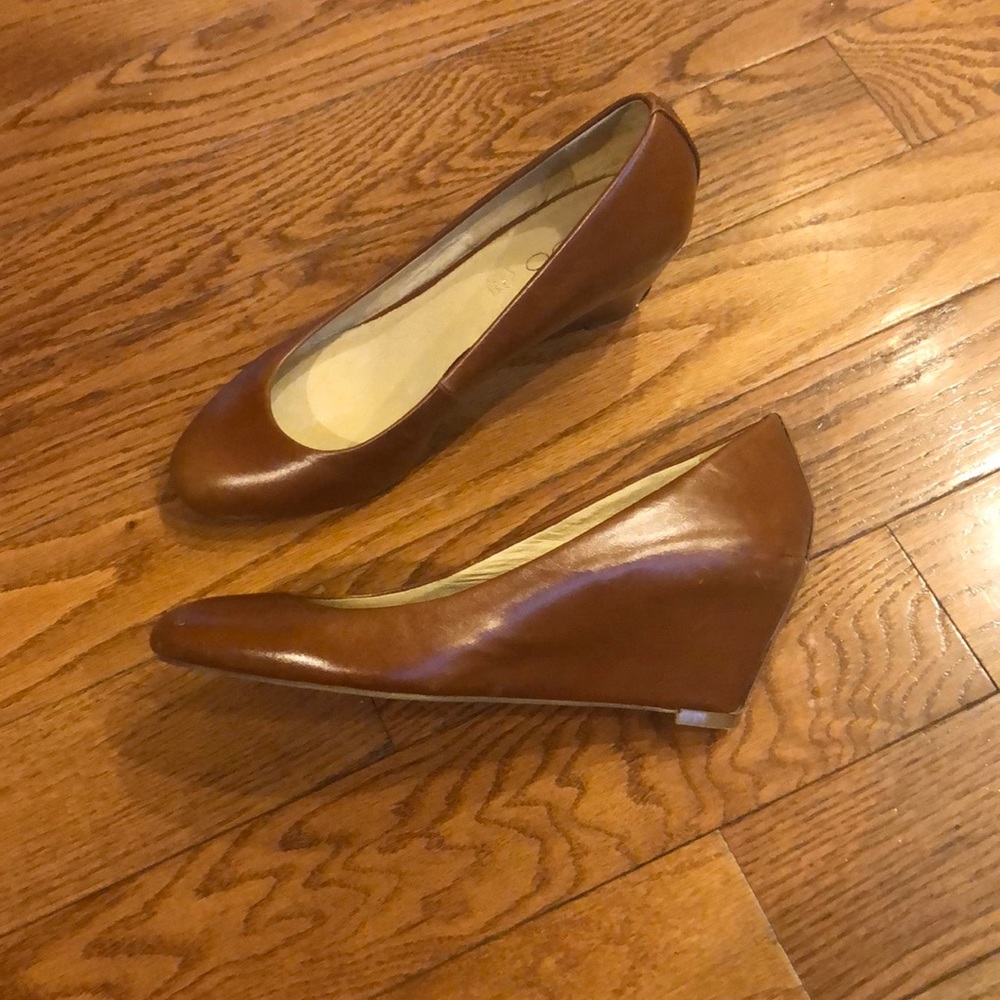 Aldo Brown leather wedge -8